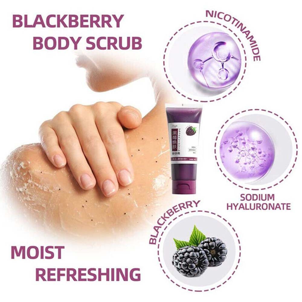 Kem Tẩy Tế Bào Chết Toàn Thân Chiết Xuất Quả Mọng Đen Niacinamide
