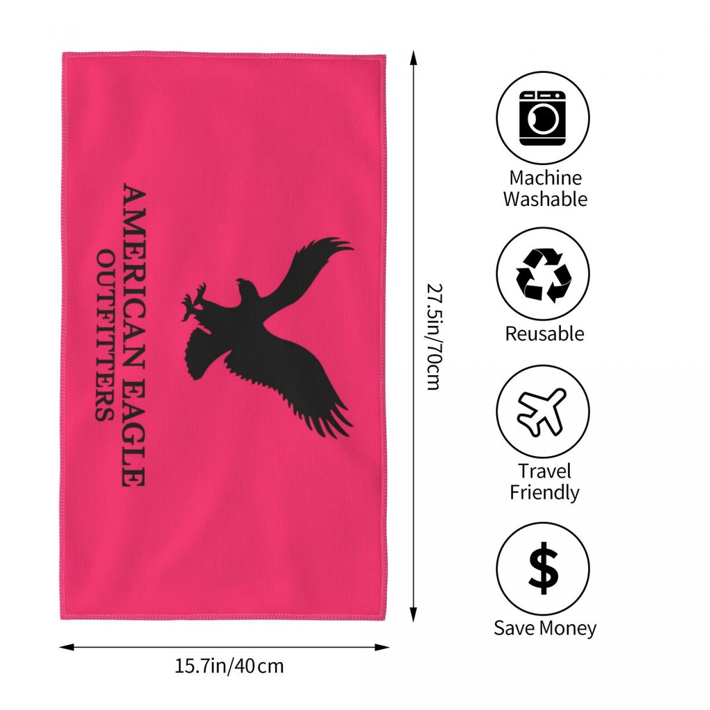 American Eagle Outfitters (1) Khăn thấm hút thân thiện với da Khăn vuông Khăn mặt thể thao ngoài trờ