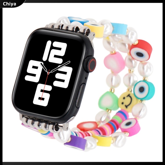 Dây Đeo Chuỗi Hạt Handmade Thời Trang Cho Đồng Hồ iWatch