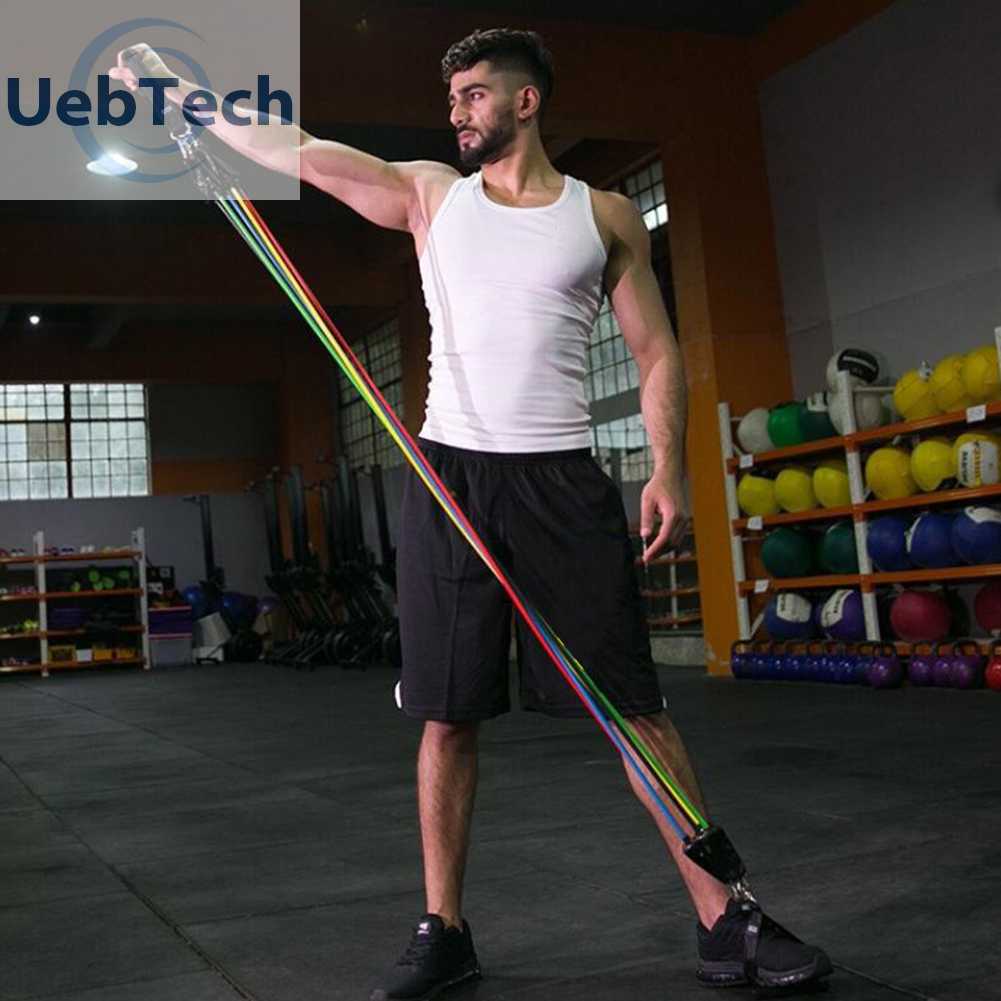 Set 11 Dây Kéo Đàn Hồi Đa Năng Hỗ Trợ Tập Gym / Thể Hình