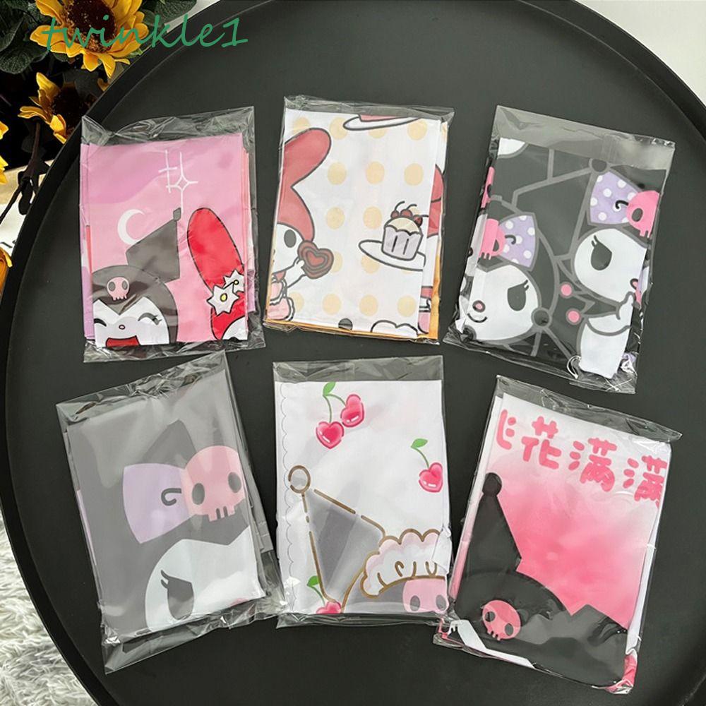 Găng Tay Chống Nắng Bằng Lụa Lạnh Co Giãn Thoáng Khí In Họa Tiết Hoạt Hình Cho Bé Gái