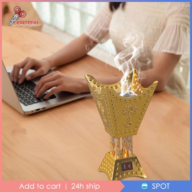 [Prettyia1] Giá Đỡ Đốt Trầm Hương Bằng Điện Trang Trí Phòng Ngủ / Yoga /