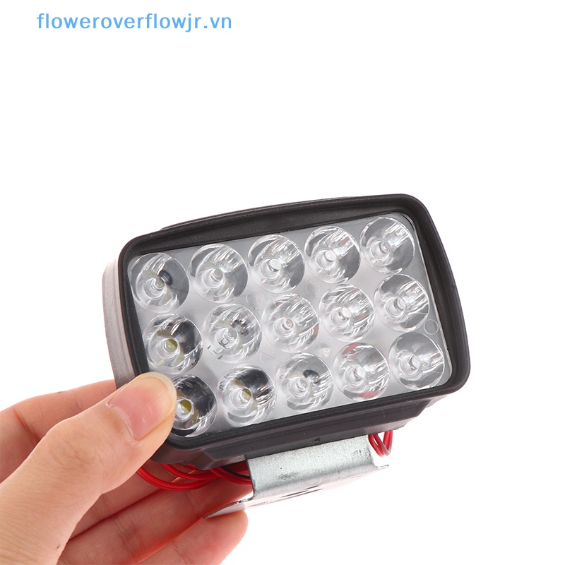 Đèn Pha LED 15 Bóng 12V Siêu Sáng Dành Cho Xe Motos ATV Scooter