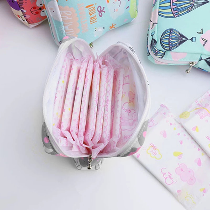 Ví Đựng Tiền / Khăn Ăn / Son Môi Mini JP5 Thời Trang Nhỏ Gọn Dành Cho Bạn Nữ Mang Đi Du Lịch