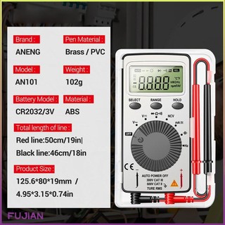 Mini Digital Multimeter Aneng An101 Tester Dc/Ac Voltage Current Lcd Meter Professional Testers With Test Lead [B/13]