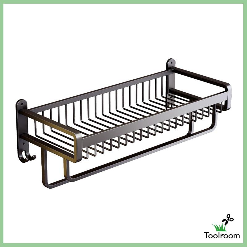 Giá Treo Khăn Gắn Tường Màu Đen Tiết Kiệm Không Gian Tiện Dụng Cho Nhà Bếp / Phòng Tắm