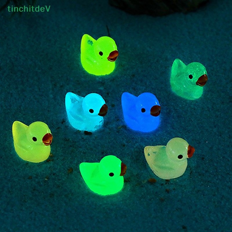 [TinchitdeV] Bộ 5 Chú Vịt Phát Quang Mini Trang Trí Tiểu Cảnh DIY Sáng Tạo