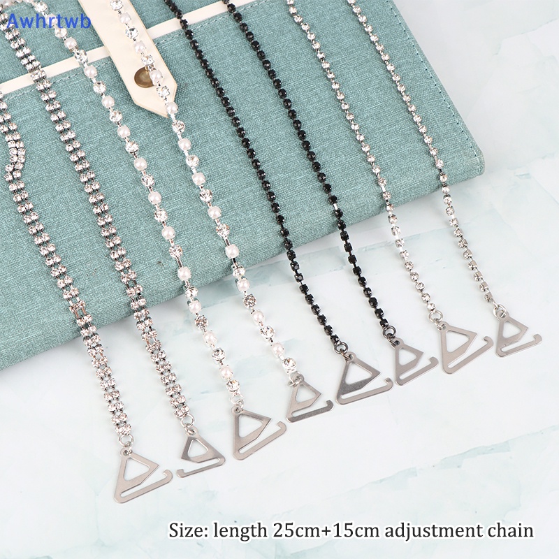 1 Cặp Dây Áo Ngực Vô Hình Không Trượt Đính Đá Có Thể Điều Chỉnh Mới
