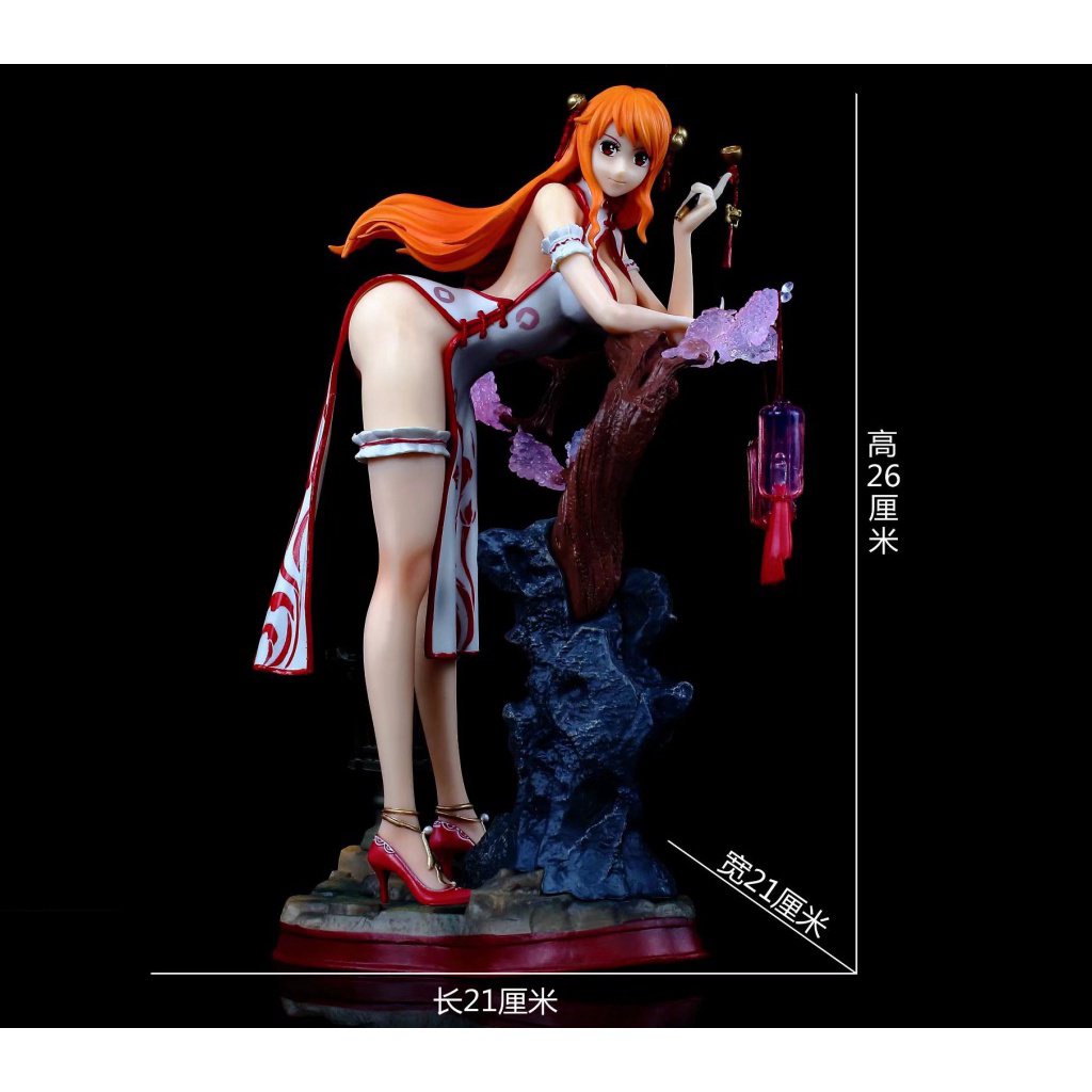 Đồ chơi mô hình nhân vật anime Vua hải tặc Nami mặc sườn xám