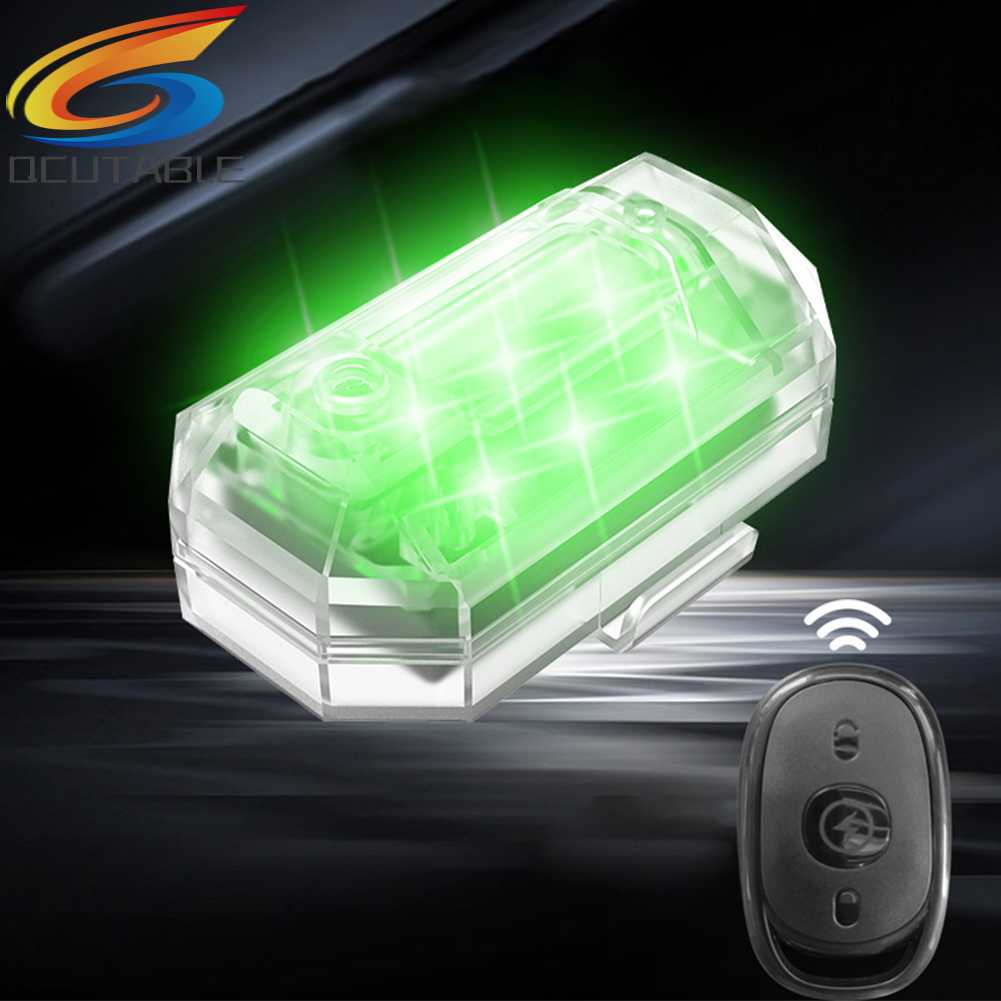 Bộ 4 Đèn LED Tín Hiệu Không Dây 7 Màu 2.4G M3 Cho Xe Mô Tô