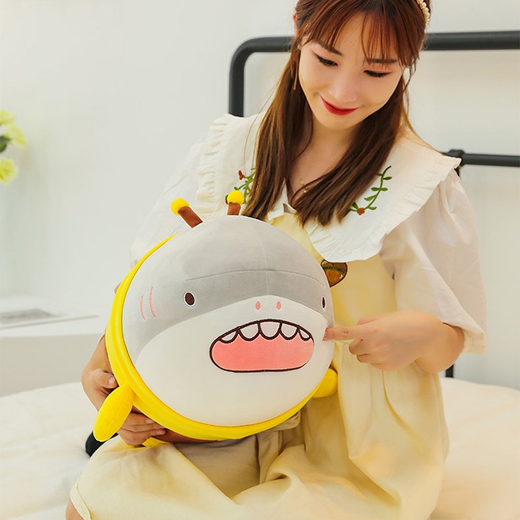 Thú Nhồi Bông Q Hình Cá Mập / Ong / Ong / Ong Xinh Xắn Cho Bé