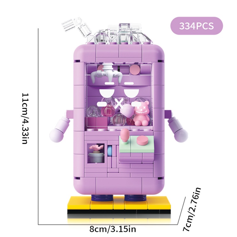 Đồ Chơi Lắp Ráp Máy Gashapon Hình Máy Gashapon Để Bàn Trang Trí