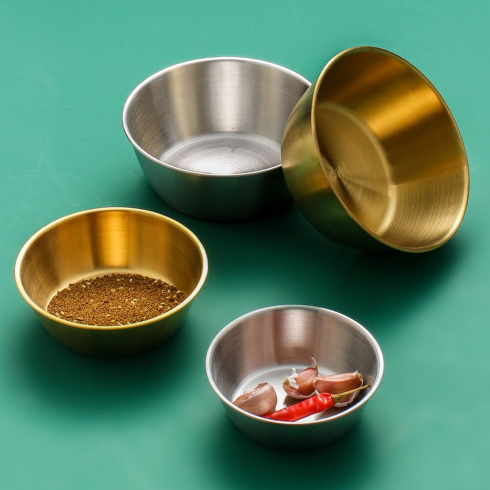 Bát Ăn Kem / Sốt Màu Vàng / Bạc Phong Cách Hàn Quốc Thay Thế Tiện Dụng