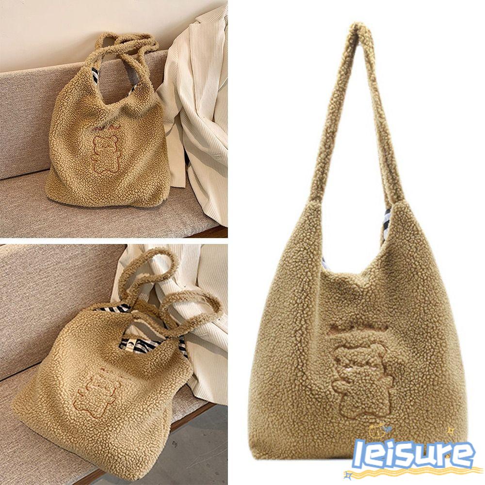 Túi Tote Đeo Vai Hình Gấu Bông Dễ Thương Thời Trang