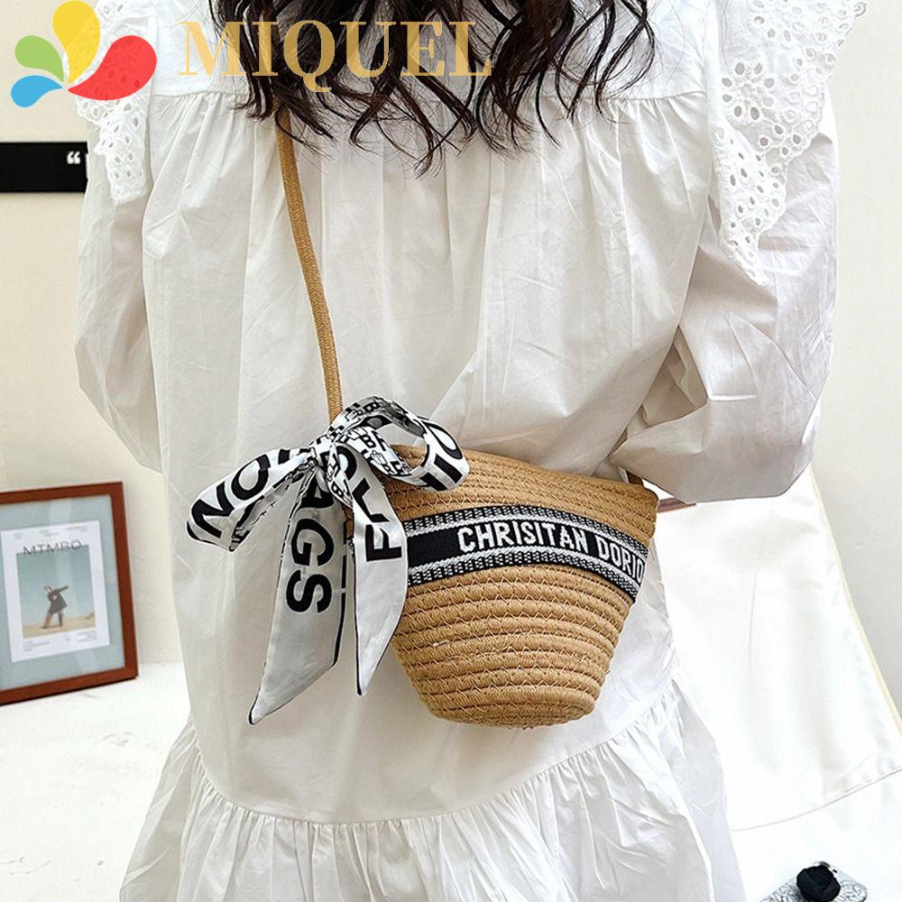 Túi Xách Đan Lát Thời Trang Hàn Quốc Xinh Xắn Cho Nữ