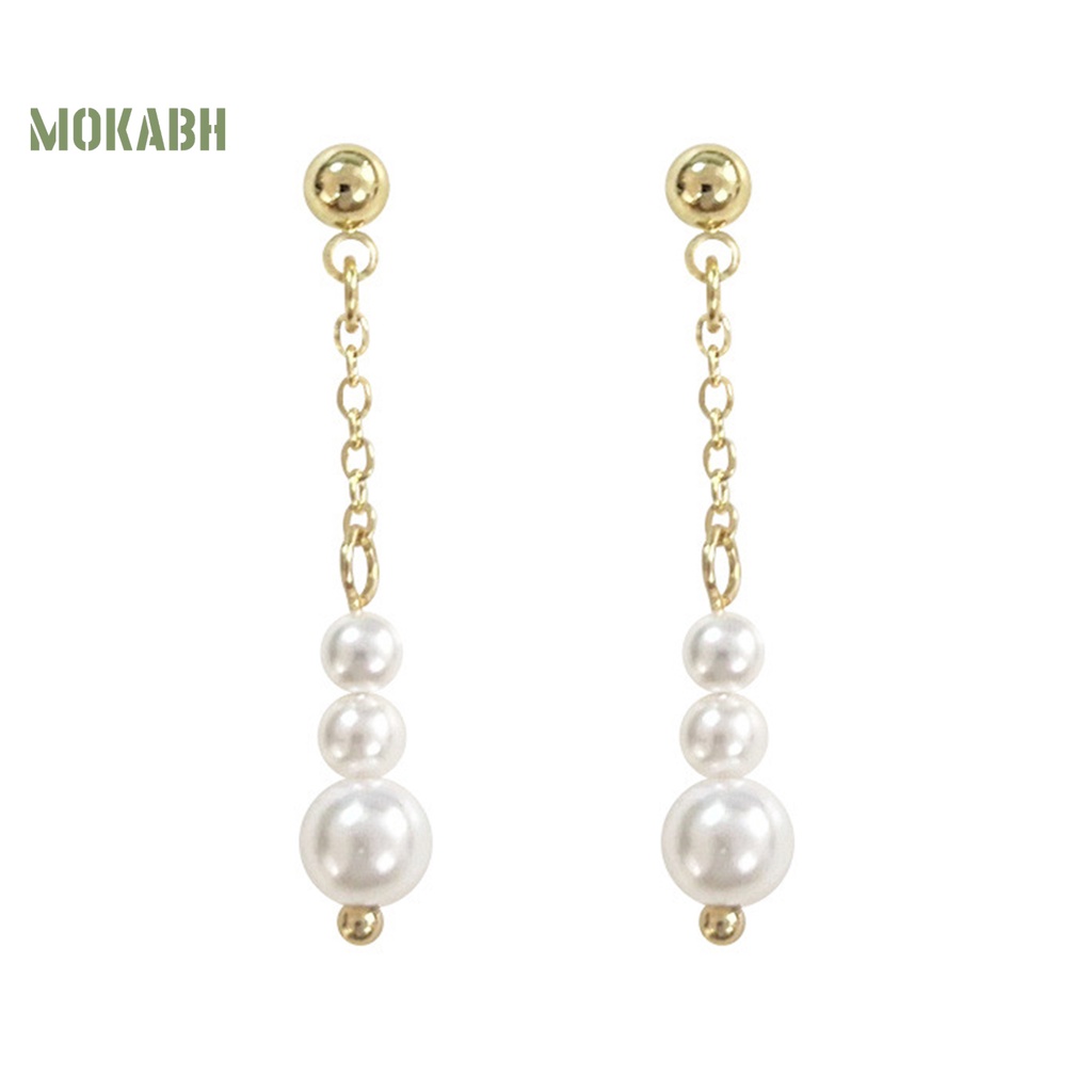 1 Đôi Bông Tai Ngọc Trai Giả Thời Trang Sang Trọng