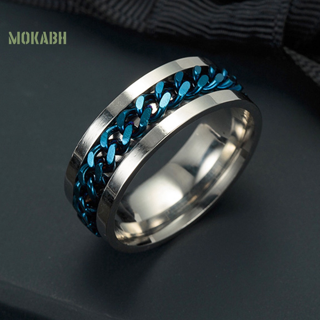 (Hot) Nhẫn DạNg Dây XíCh BằNg ThéP Không Gỉ