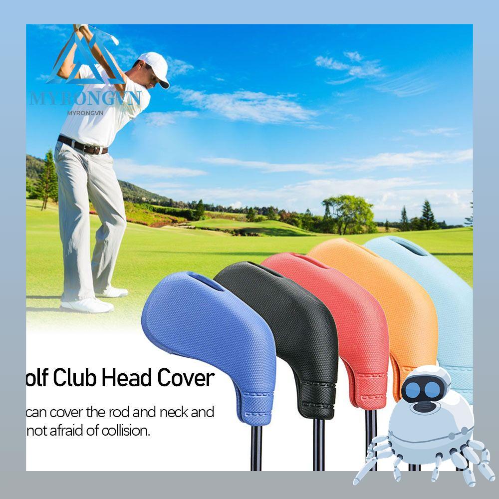 MYRONGVN Set 9 Vỏ Bọc Đầu Gậy Đánh Golf Bằng Nhựa TPE