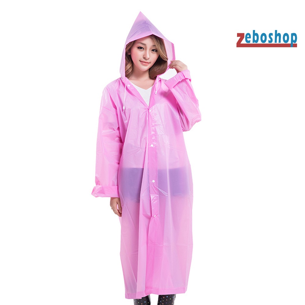 Áo Mưa Thể Thao Unisex Có Mũ Trùm Dùng Một Lần