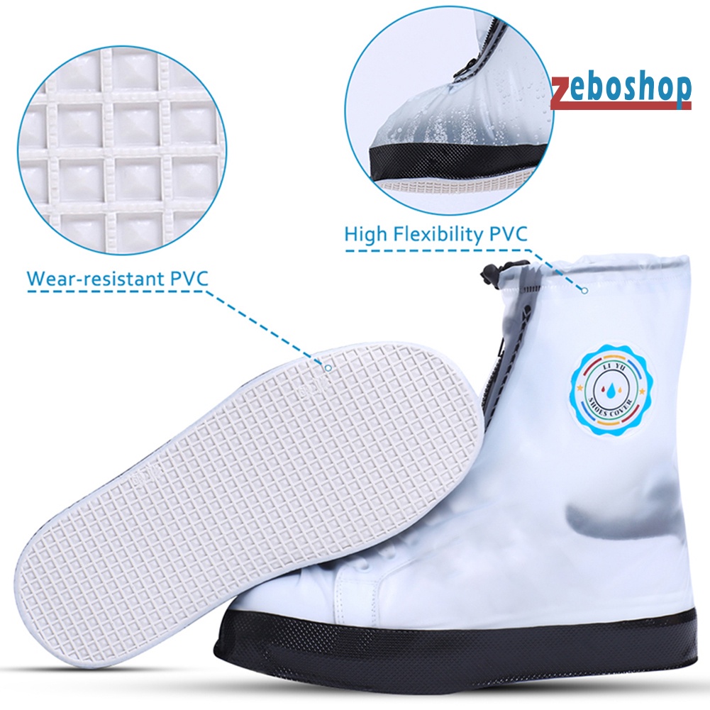 Vỏ Bọc Giày Đi Mưa Dày Dặn Chống Thấm Nước Có Thể Tái Sử Dụng
