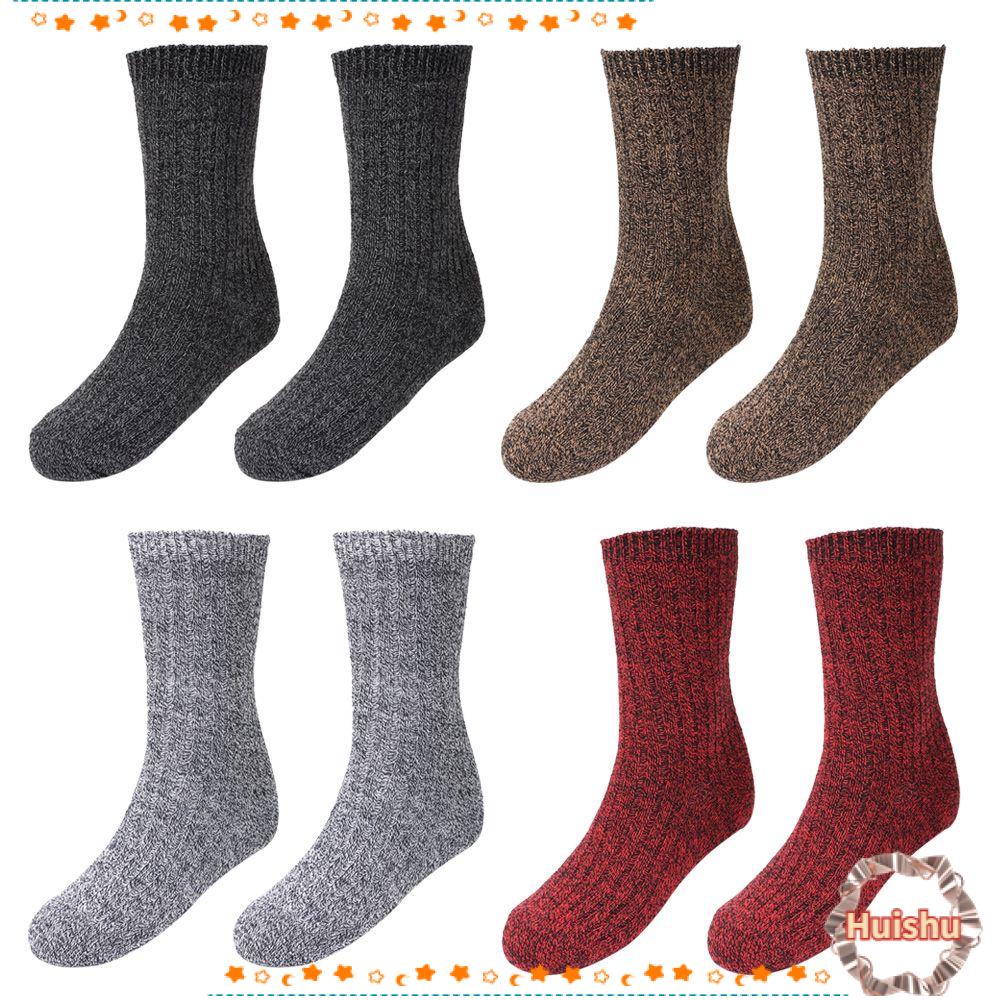 Vớ Cotton Cổ Cao Không Đường May Màu Trơn Dành Cho Cặp Đôi