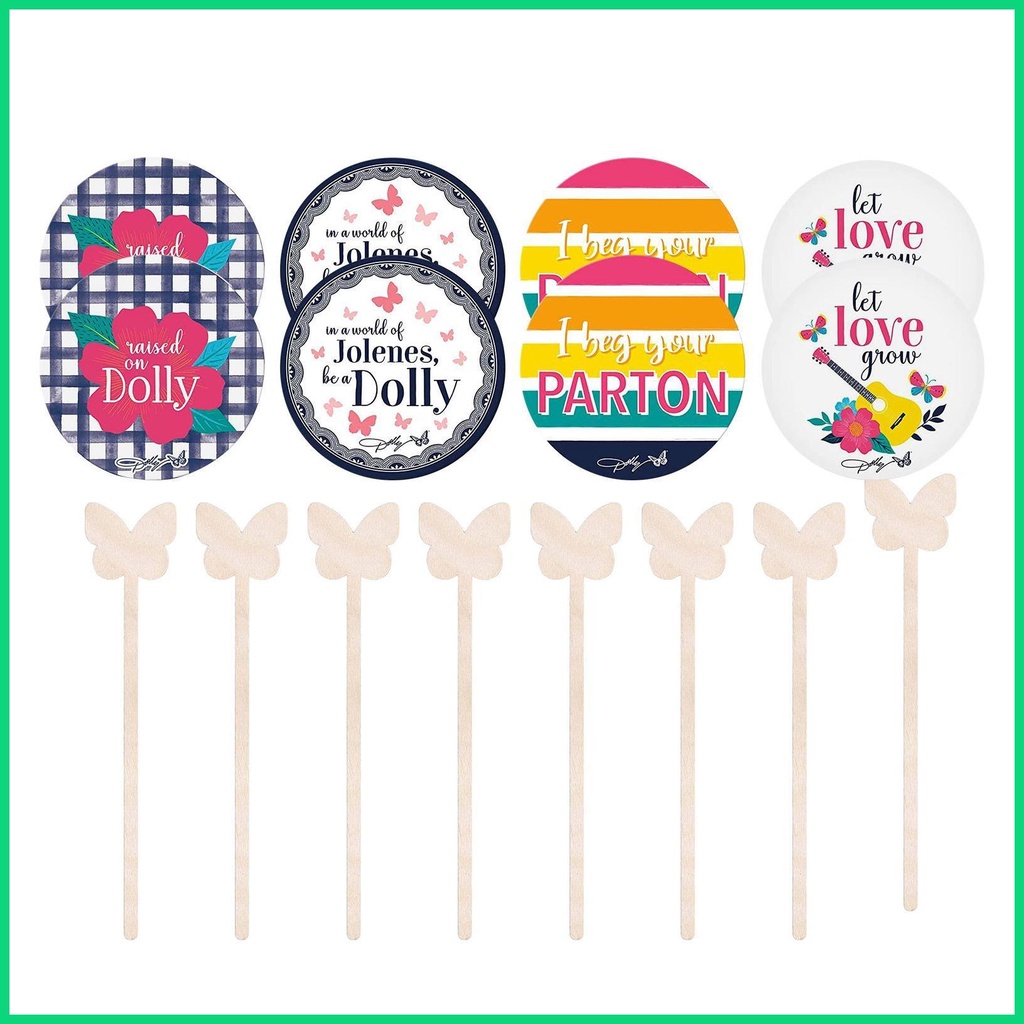 Set 8 Tấm Lót Cốc Hình Tròn Bằng Acrylic Cách Nhiệt Chống Trượt Tiện Dụng