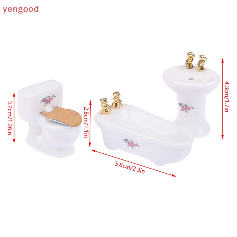 1 Bộ Mô Hình Bồn Tắm 1: 12 Độc Đáo Trang Trí Nhà Búp Bê