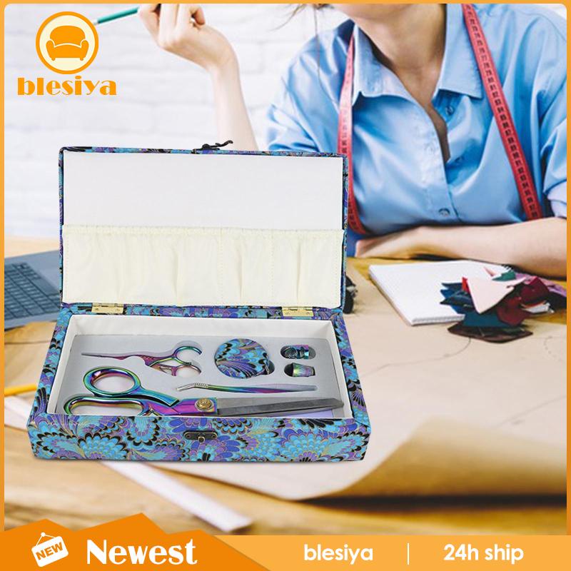 [Blesiya] Kéo Cắt May Thủ Công Kèm Hộp Đựng