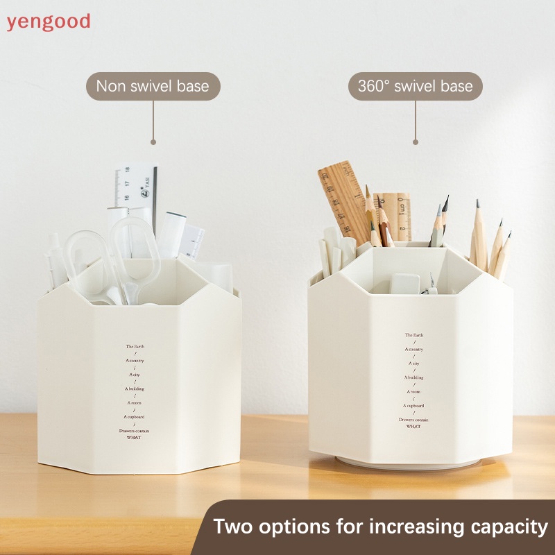 Hộp Đựng Bút Hình Lục Giác Cỡ Lớn Để Bàn Tiện Dụng