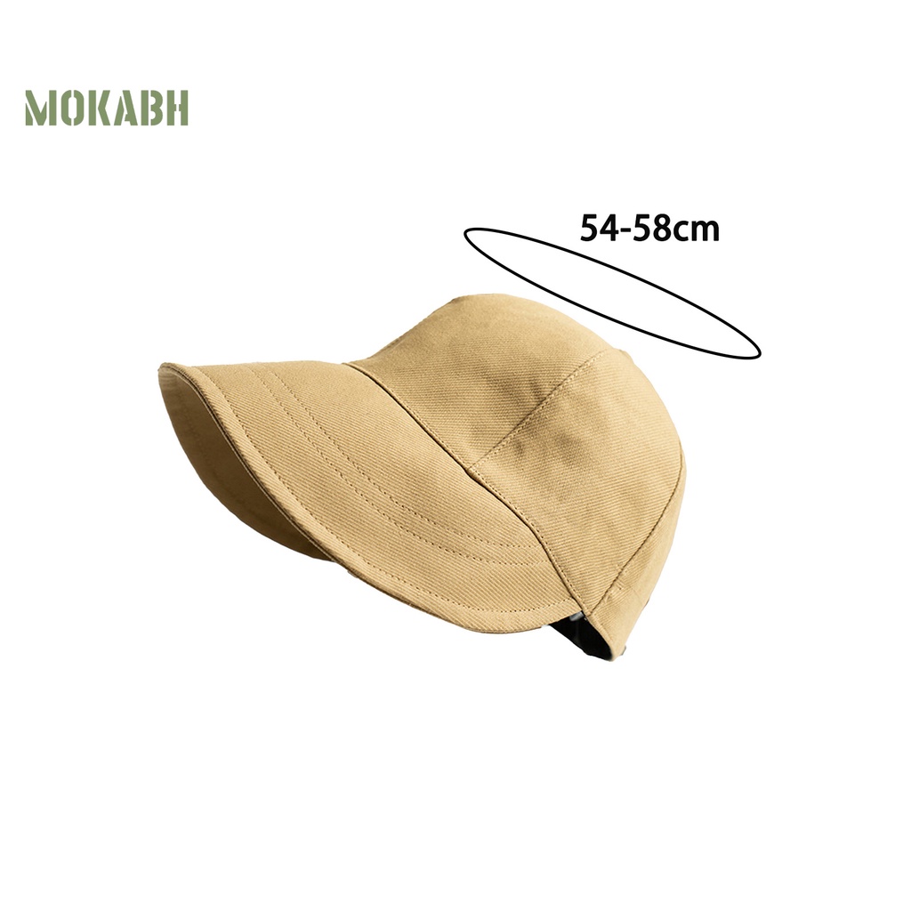 Mũ Chống Nắng Bằng Cotton Pha Mềm Mại Chống Tia UV Có Dây Rút Tùy Chỉnh