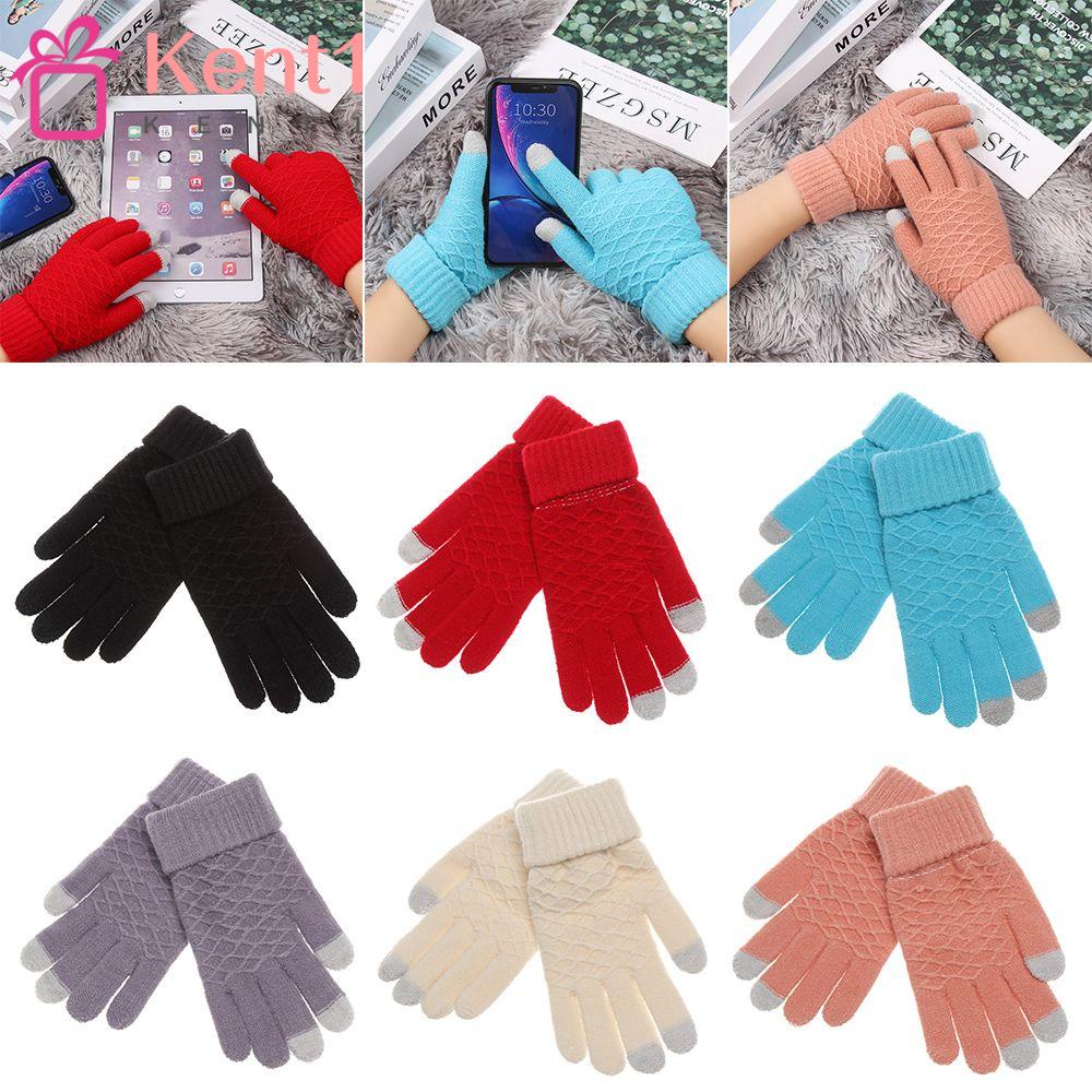 Găng Tay Len Hở Ngón Giữ Ấm Mùa Đông Mềm Mại Hiệu Kat1