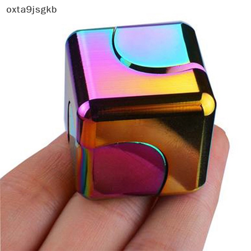 Đầy màu sắc giảm căng thẳng Đồ chơi kim loại tay Spinner im lặng đầu ngón tay Spinner