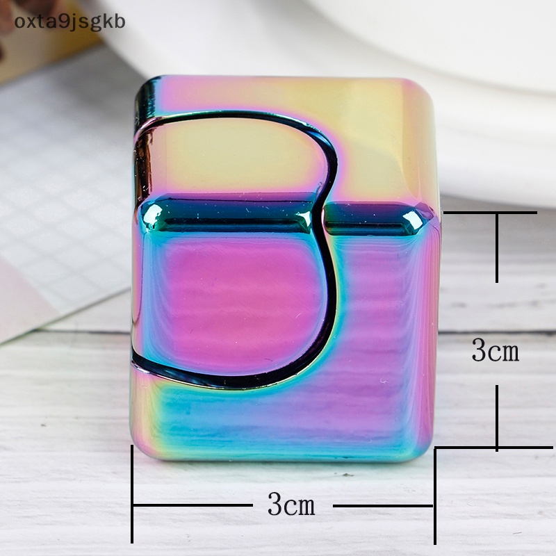 Đầy màu sắc giảm căng thẳng Đồ chơi kim loại tay Spinner im lặng đầu ngón tay Spinner