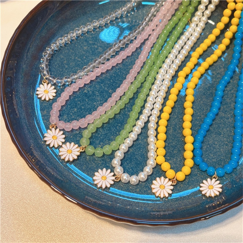 Vòng cổ Mặt Hình Hoa Cúc Nhỏ Dễ Thương Thời Trang ​Băng Đô Cài Tóc Thời Trang Cho Nữ