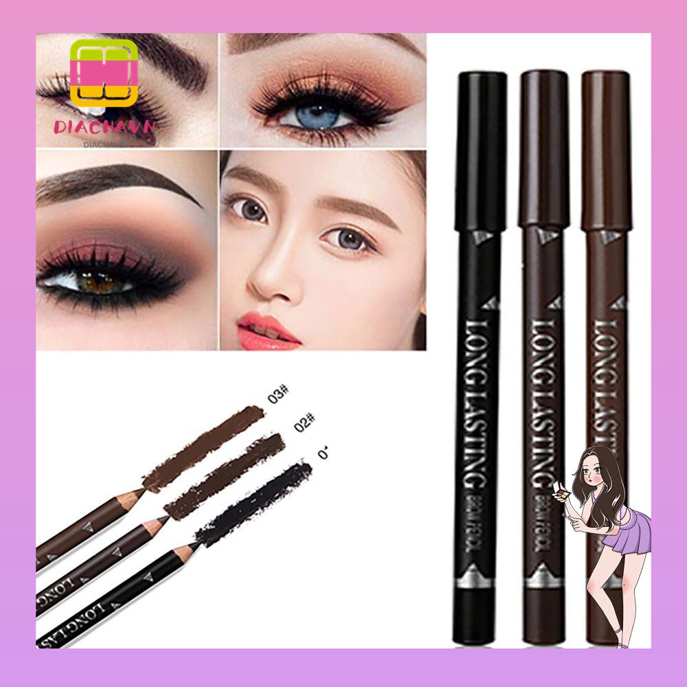 Bút Kẻ Lông Mày 3 Màu Tùy Chọn Không Phai Tiện Dụng