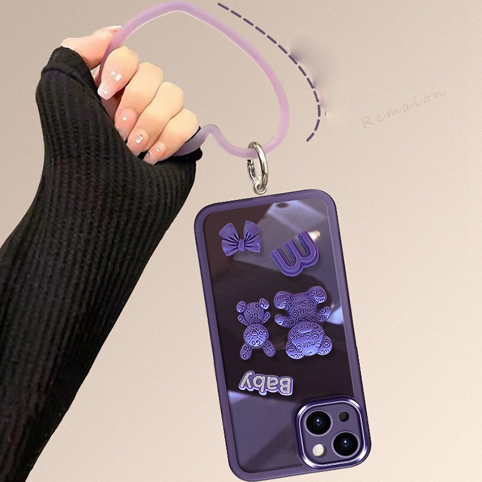 Ốp Điện Thoại Silicon Hình Gấu 3D Cho iPhone 14 13 11 12 Pro MAX Mini 6 6s 7 8 Plus 7plus 8plus 6plus X XR XS MAX 11Pro