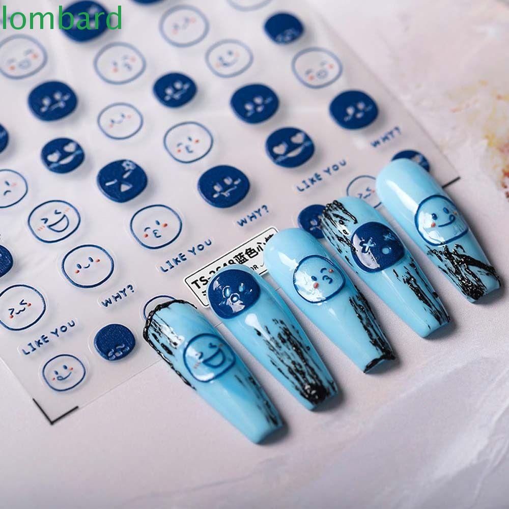 Miếng Dán Trang Trí Móng Tay Tự Dính Họa Tiết Mèo Dưa Hấu Hoạt Hình 3D Dành Cho Nữ