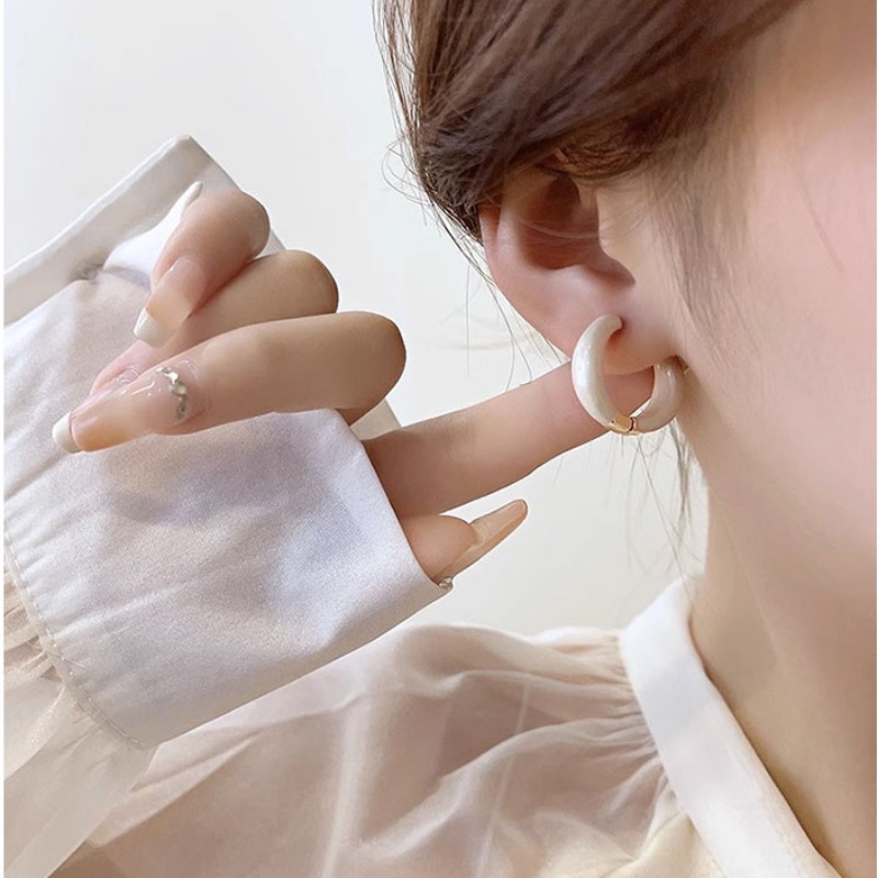 Bông Tai Hình Tròn Phong Cách Vintage Đơn Giản