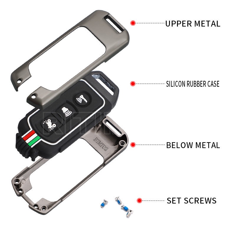 Vỏ Bọc Chìa Khóa Bằng Hợp Kim Kẽm Cho Honda Forza 250 350 X-ADV 750 SH150i Super Cup SH300 150 PCX 125 SH125 Jpav150 2020 2021