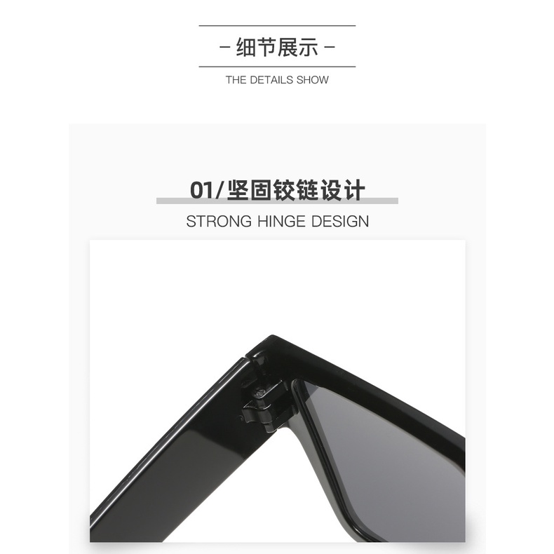 Kính Mát Gọng Vuông Lớn Phong Cách Âu Mỹ Thời Trang Cho Nam