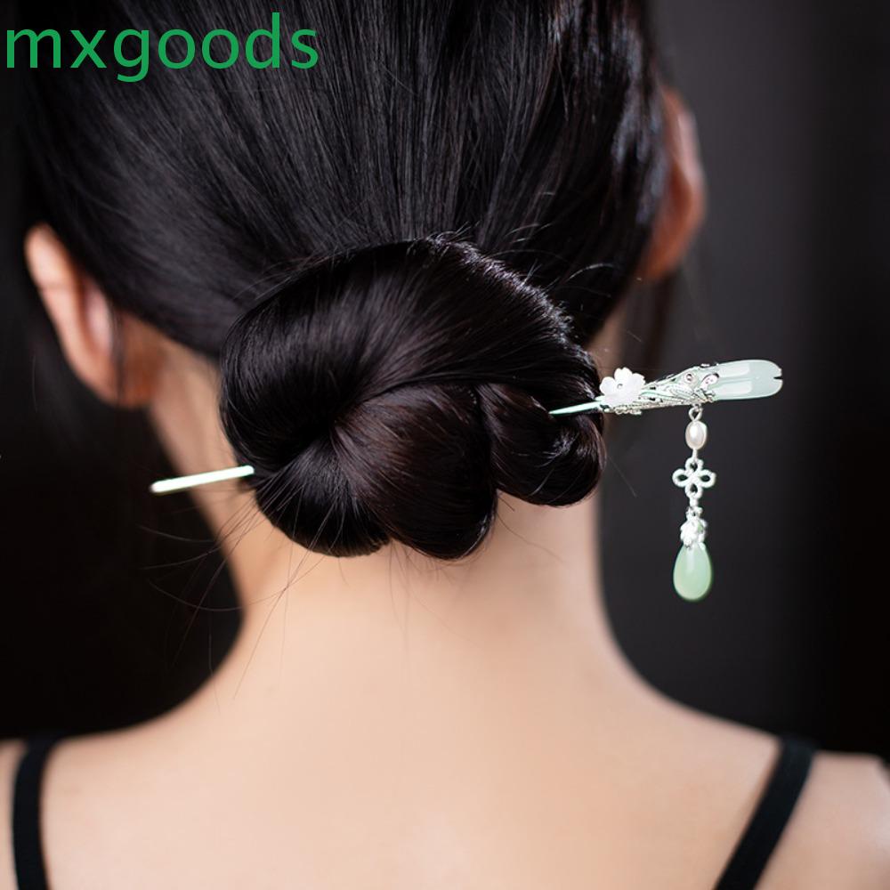 Trâm Cài Tóc Phối Tua Rua Hình Giọt Nước Phong Cách Trung Hoa Cổ Điển