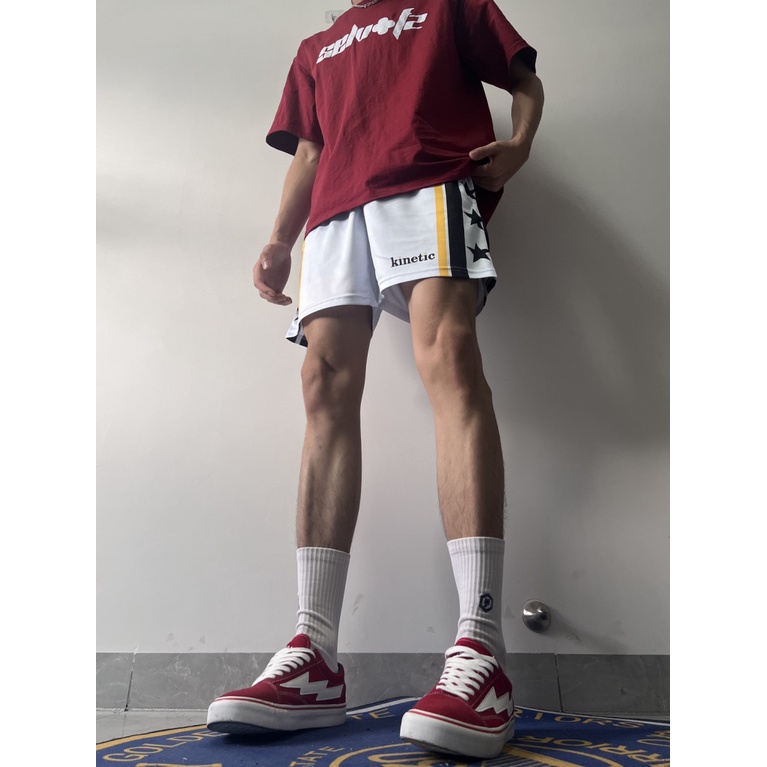 Kinetic Quần Short Thể Thao Đường Phố Phong Cách Mỹ Dáng Rộng Mau Khô Hợp Thời Trang