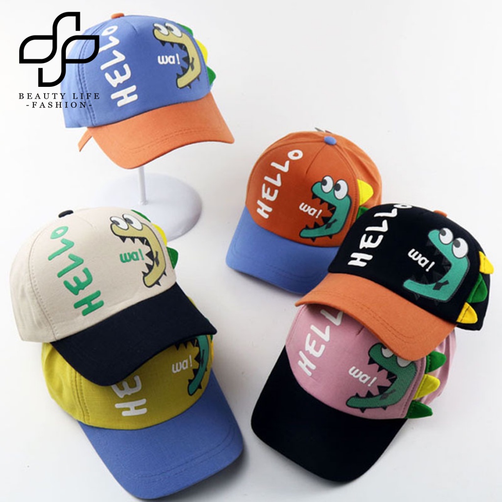 Nón Lưỡi Trai Thoáng Khí In Họa Tiết Khủng Long Bảo Vệ Cho Bé