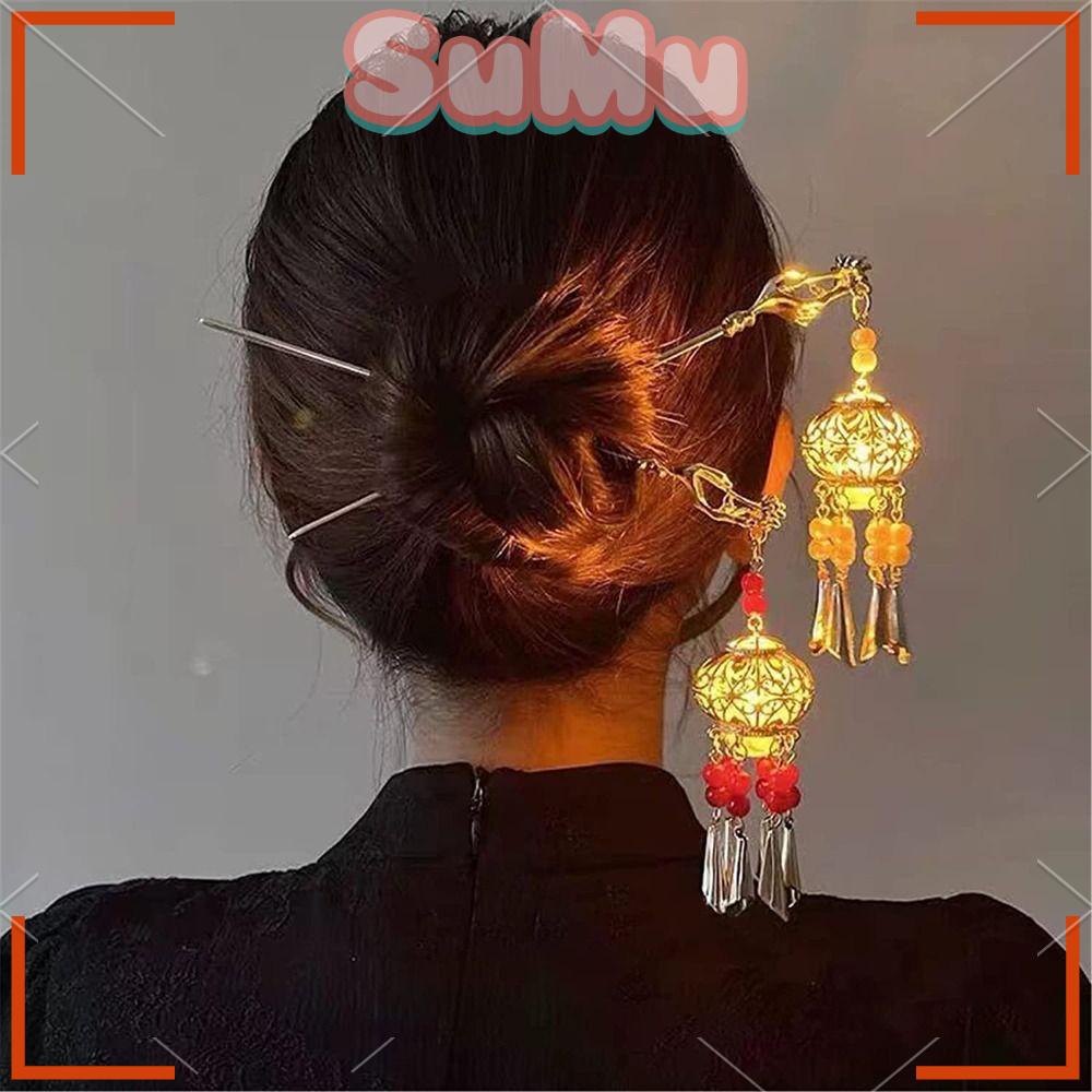 Trâm Cài Tóc Đính Hạt Phối Tua Rua Màu Đỏ Thiết Kế Mới Thời Trang Dành