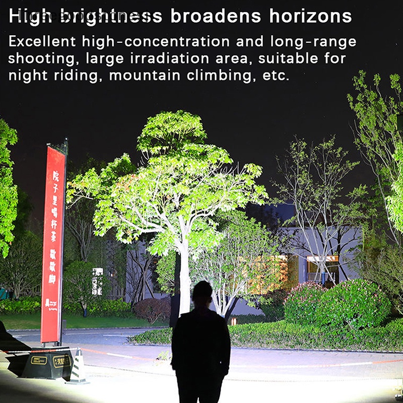 Đèn Pha LED TGS Siêu Sáng Chống Thấm Nước Sạc USB Tiện Dụng