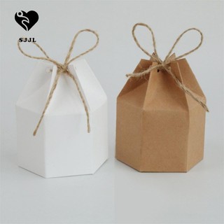 set 10 / 30 / 50 hộp giấy đựng bánh kẹo có dây buộc xinh xắn trang trí đẹp mắt