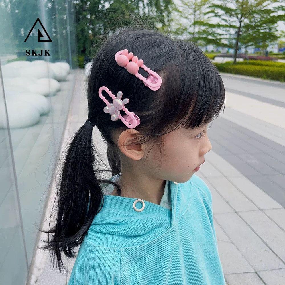 Kẹp Tóc Nơ Họa Tiết Hoa Hoạt Hình Dễ Thương Cho Nữ
