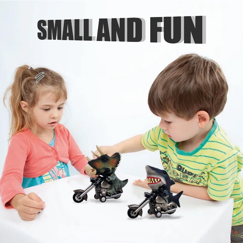 Mô hình khủng long kiểu xe moto thú vị cho trẻ em