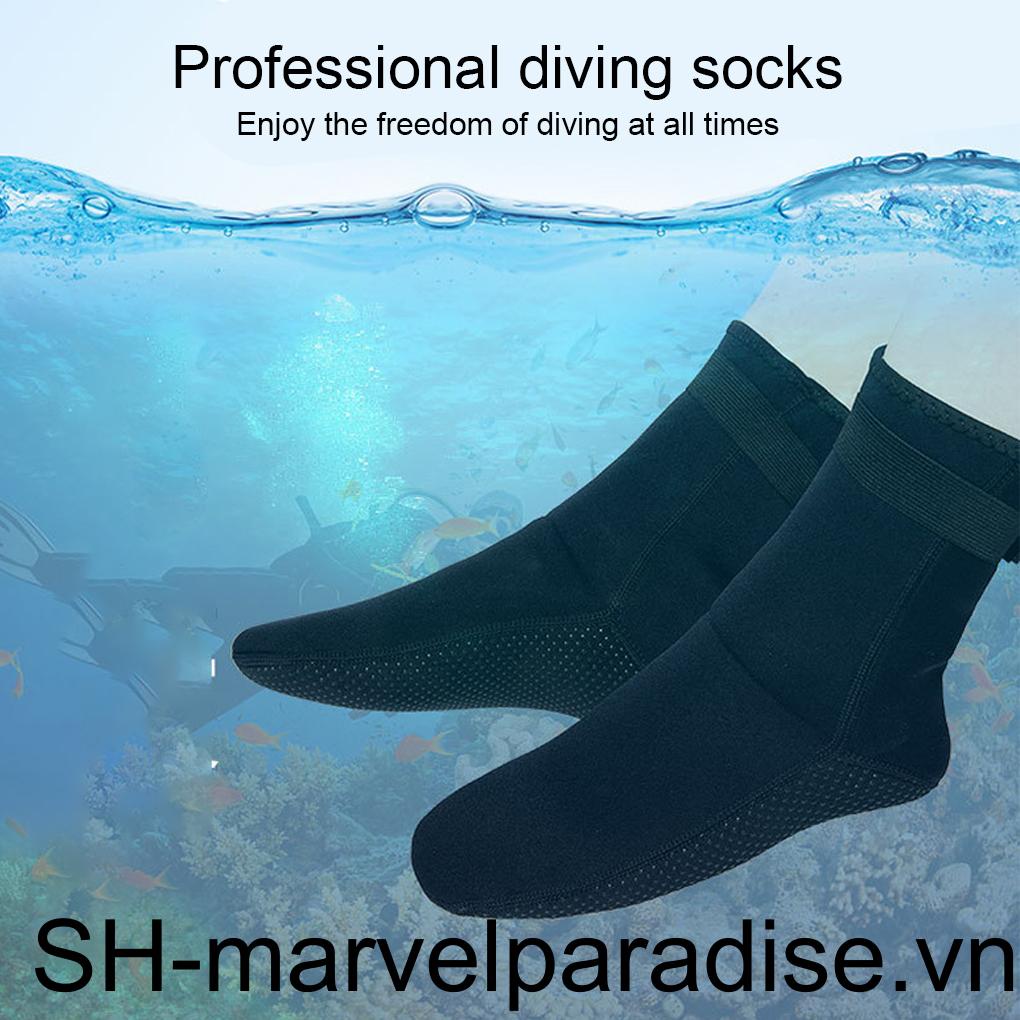 1 Cặp Vớ Bơi Lặn Bằng Cao Su Tổng Hợp Mềm Mại Thoáng Khí Chống Trầy Xước Màu Trơn
