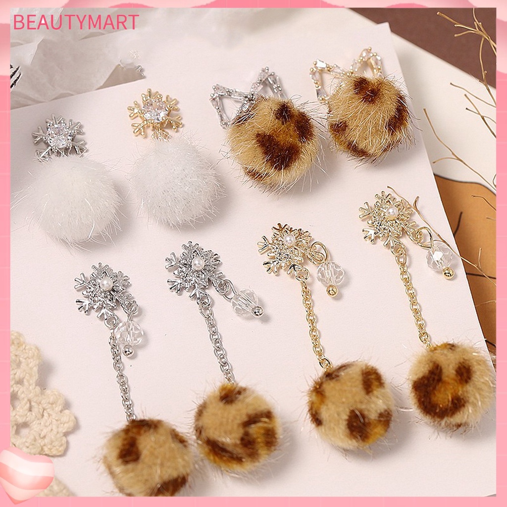 Bộ Phụ Kiện Trang Trí Móng Tay Hình Bông Tuyết Ba Chiều Lấp Lánh DIY